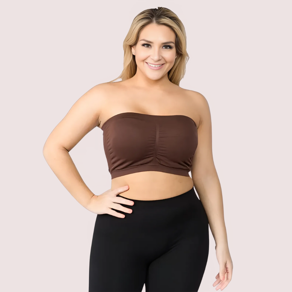 Havde Tube Bandeau Bra Tops — 2 Pack, More Value More Colour