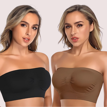 Havde Non-Padded Strapless Tube Bras — 2 Pack Natural Style