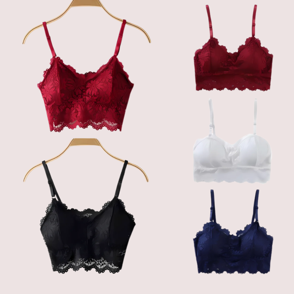 Havde Luxury Lace Padded Bralette 2 Pack — Wire-Free Elegant Comfort