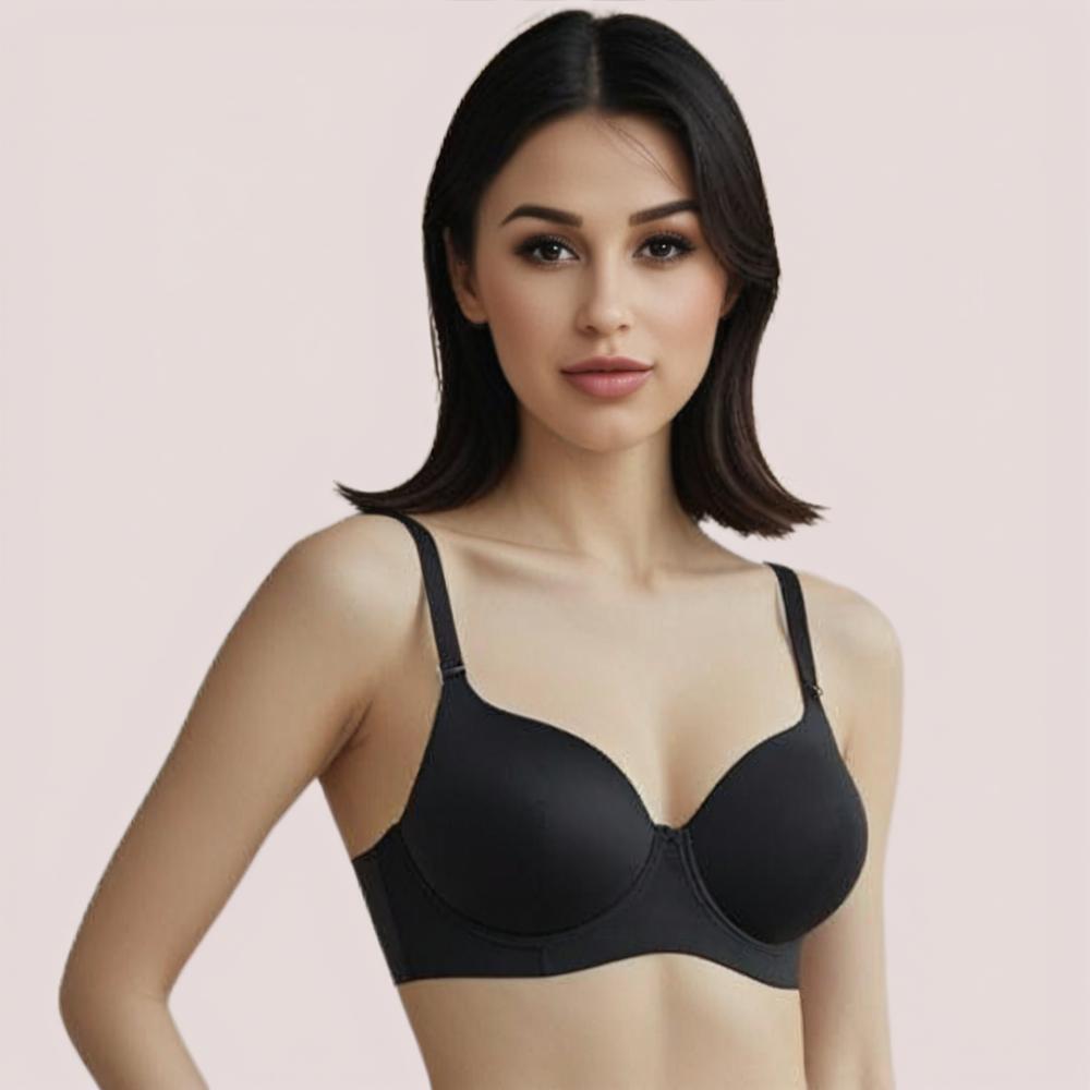 Havde Black Padded Non-Wired Push-Up Bra — Midnight Lift, No Wire