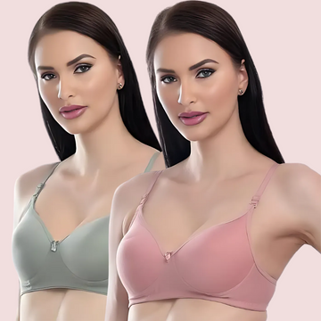 Havde Lightly Padded Push-Up Bra 2 Pack — Everyday Lift and Lounge