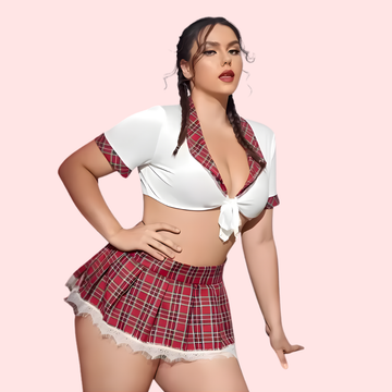 havde Daina Schoolgirl Sweetheart Roleplay Costume with Luxury Panty Gift