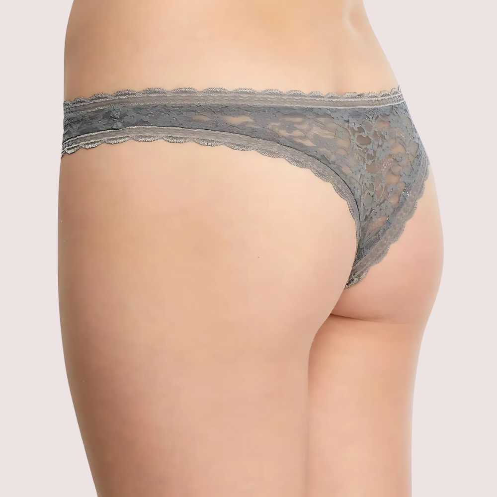 French Daina Elegant Lace Tanga Thong Luxury Gift Box