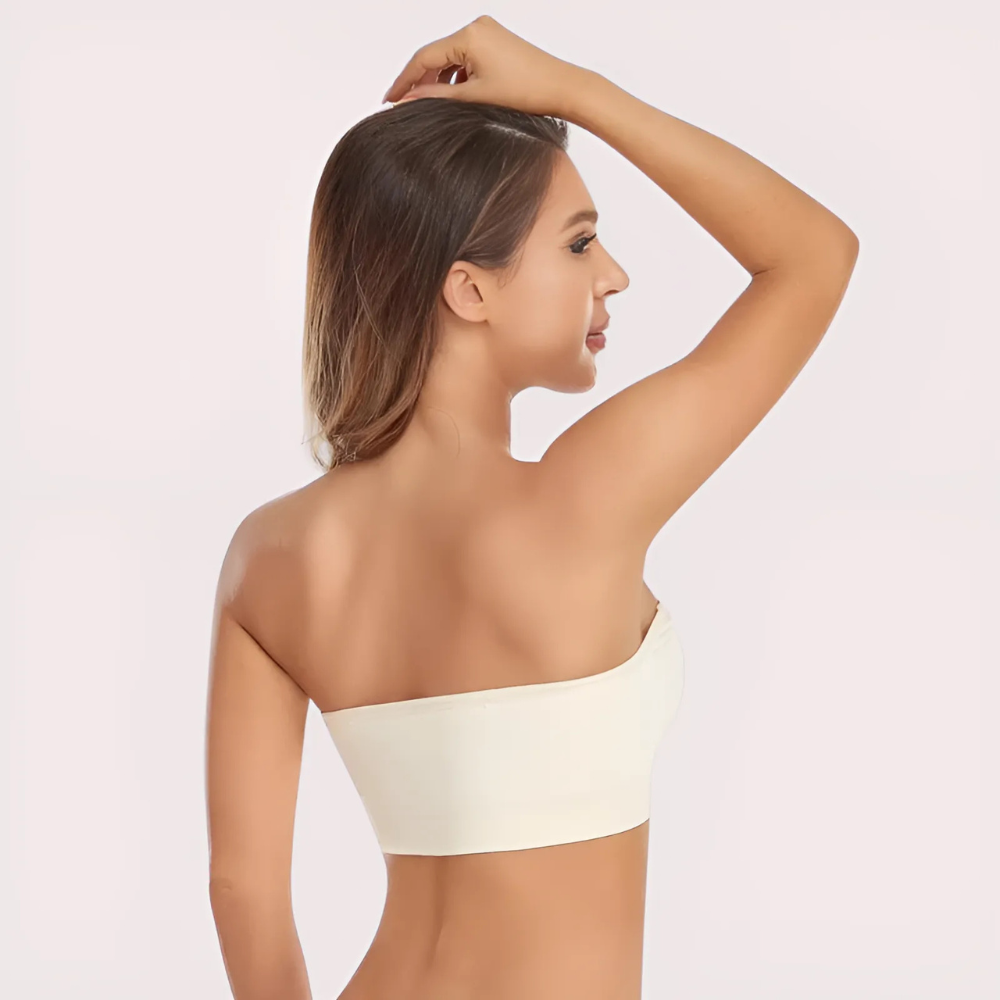 Havde White Bandeau Tube Bra — Clean Classic Strapless