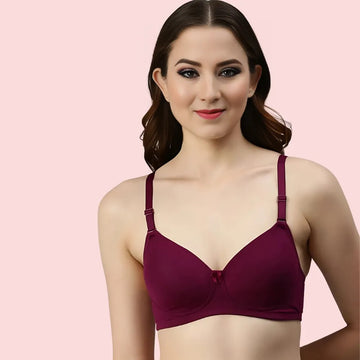 Havde Maroon Padded Bra 2 Pack — Wire-Free Deep Colour Comfort