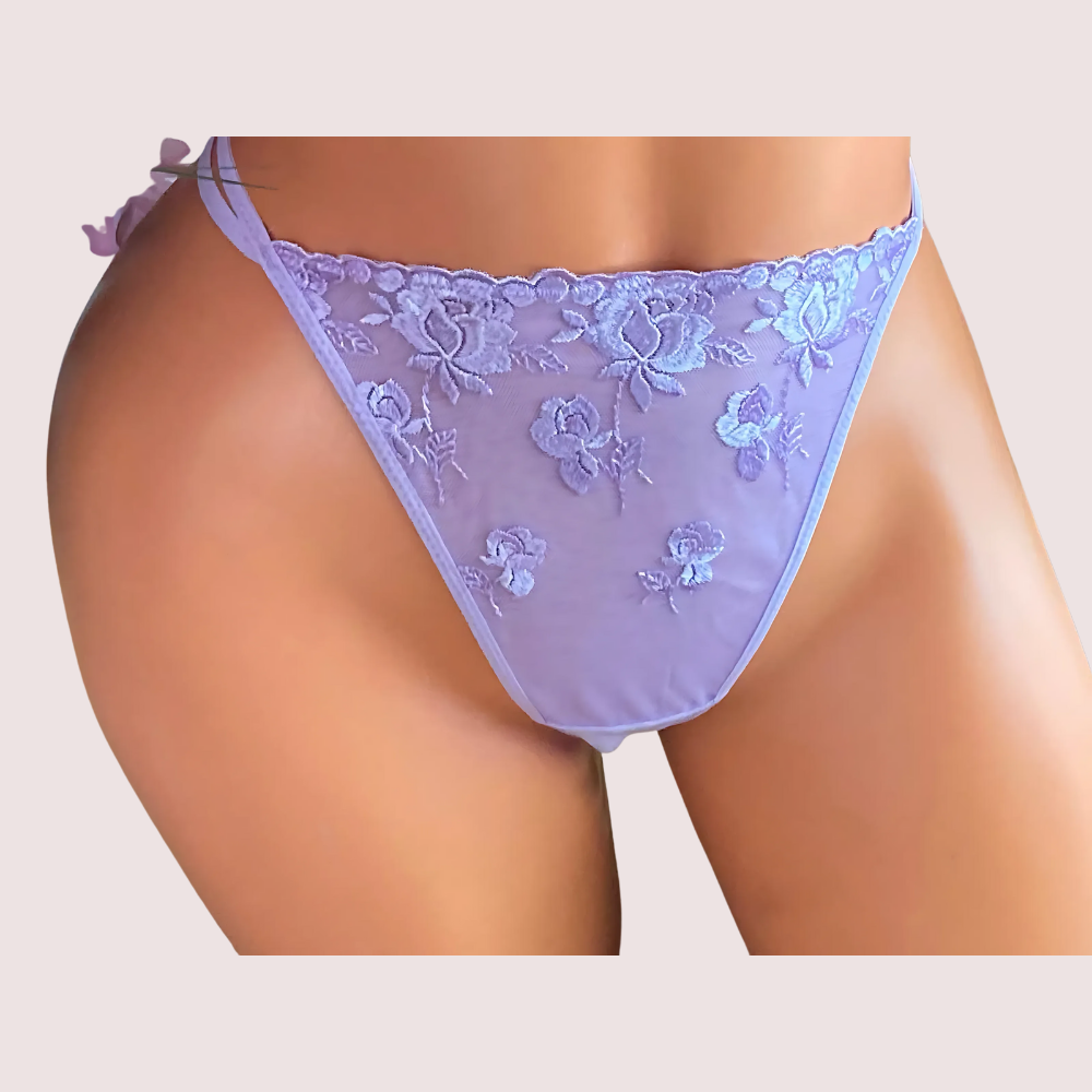 havde Daina Ultra Luxury Silk Satin Lace Briefs Gift Box