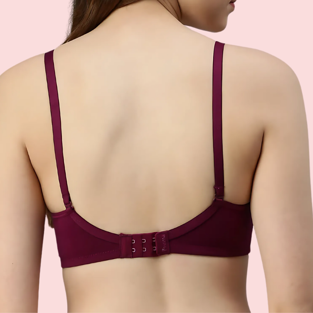 Havde Maroon Padded Bra 2 Pack — Wire-Free Deep Colour Comfort