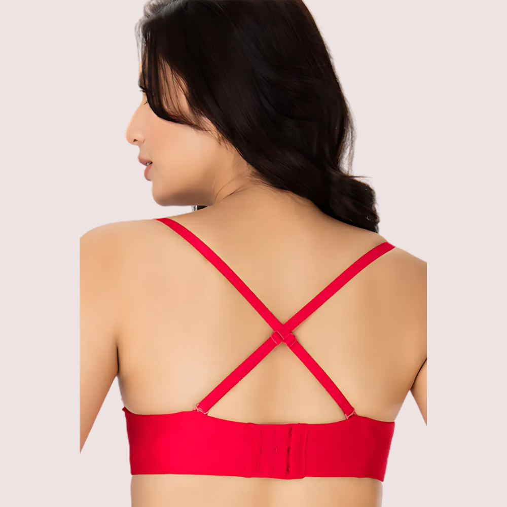 Havde Red Seamless Strapless Multiway Padded Bra — 5-Way Convertible