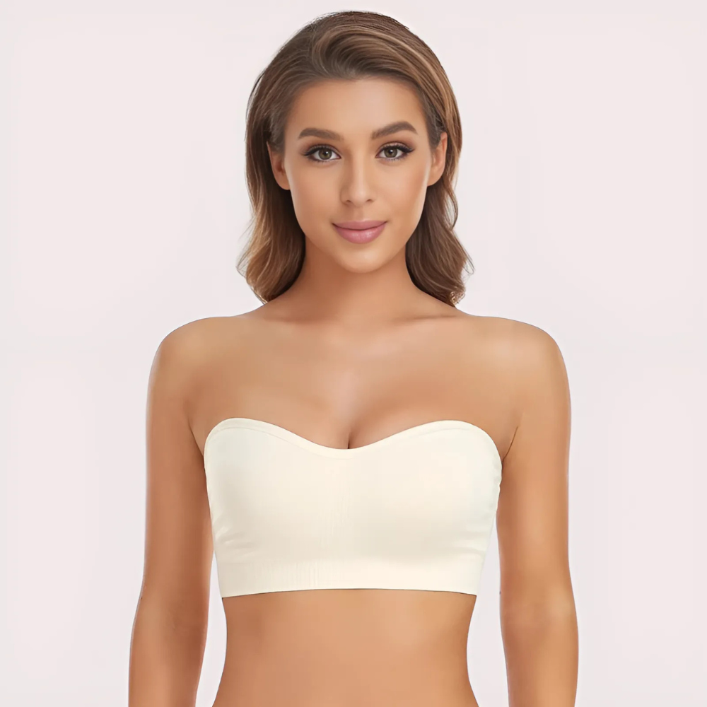 Havde White Bandeau Tube Bra — Clean Classic Strapless